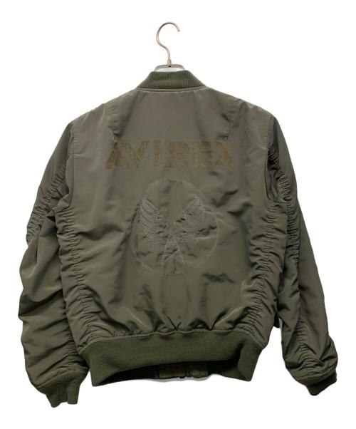 AVIREX（アヴィレックス）AVIREX (アヴィレックス) リバーシブルMA-1ジャケット オリーブオレンジ サイズ:Mの古着・服飾アイテム