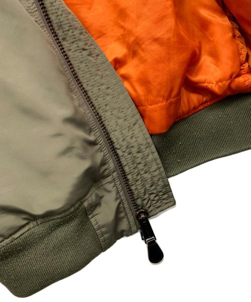 AVIREX（アヴィレックス）AVIREX (アヴィレックス) リバーシブルMA-1ジャケット オリーブオレンジ サイズ:Mの古着・服飾アイテム
