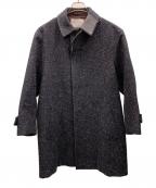 KOLORカラー）の古着「ステンカラーコート」｜ネイビー