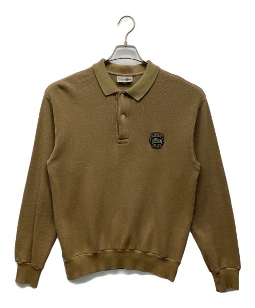 CHEMISE LACOSTE（シュミーズ ラコステ）CHEMISE LACOSTE (シュミーズ ラコステ) ポロシャツ ベージュ サイズ:Sの古着・服飾アイテム