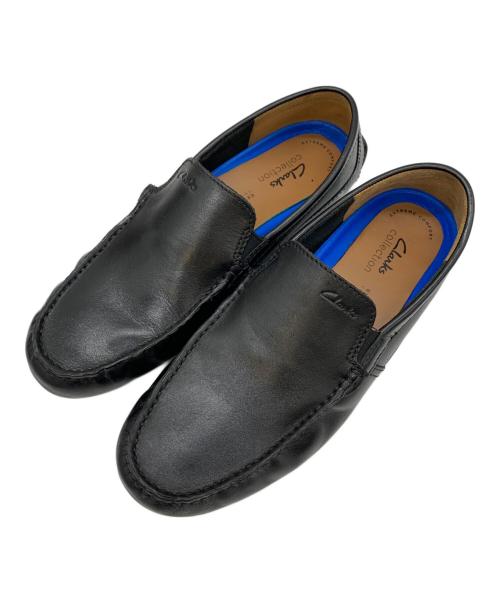 CLARKS（クラークス）CLARKS (クラークス) ドライビングシューズ ブラック サイズ:27.5の古着・服飾アイテム