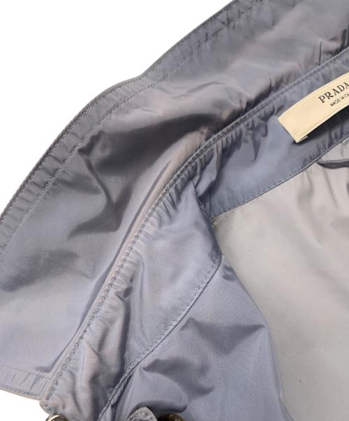PRADA（プラダ）PRADA (プラダ) トレンチコート ブルー サイズ:38の古着・服飾アイテム