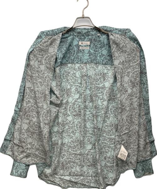 TAKEO KIKUCHI（タケオキクチ）TAKEO KIKUCHI (タケオキクチ) 総柄シャツ ブルー サイズ:Mの古着・服飾アイテム