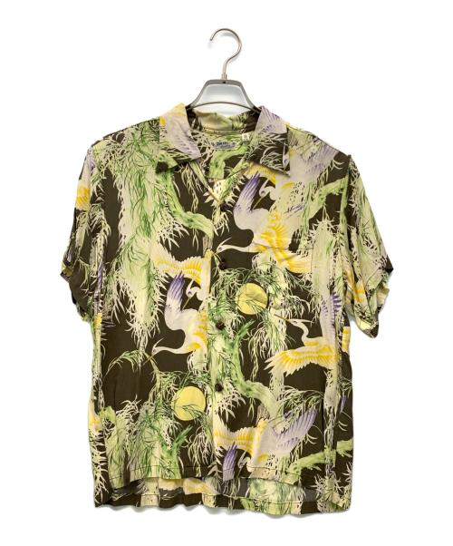 Sun Surf（サンサーフ）SUN SURF (サンサーフ) 半袖シャツ 黄緑 サイズ:Sの古着・服飾アイテム