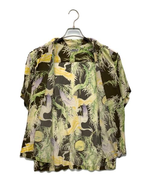 Sun Surf（サンサーフ）SUN SURF (サンサーフ) 半袖シャツ 黄緑 サイズ:Sの古着・服飾アイテム