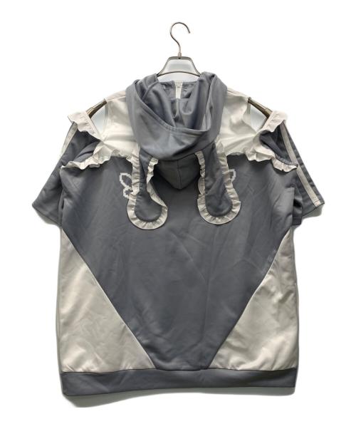 noemie（ノエミー）NOEMIE (ノエミー) Sanrio (サンリオ) 耳付きジャージプルパーカー グレー×ホワイト サイズ:M 未使用品の古着・服飾アイテム