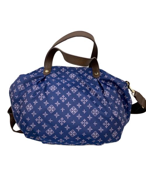 russet（ラシット）russet (ラシット) 2WAYショルダーバッグ ブルー×レッドの古着・服飾アイテム