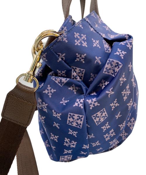 russet（ラシット）russet (ラシット) 2WAYショルダーバッグ ブルー×レッドの古着・服飾アイテム