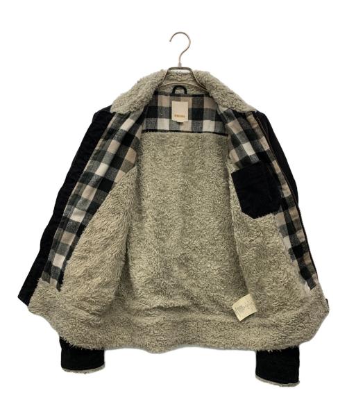 DIESEL（ディーゼル）DIESEL (ディーゼル) コーデュロイジャケット ブラック×グレー サイズ:Sの古着・服飾アイテム