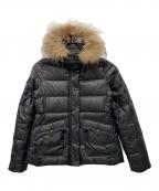 BURBERRY BLUE LABELバーバリーロンドンブルーレーベル）の古着「ダウンジャケット」｜ブラック