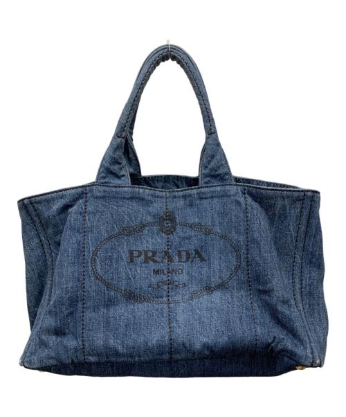 PRADA（プラダ）PRADA (プラダ) トートバッグ ブルーの古着・服飾アイテム
