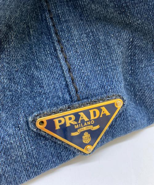 PRADA（プラダ）PRADA (プラダ) トートバッグ ブルーの古着・服飾アイテム