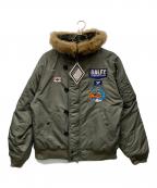 GALFY CRUTCHGALFY CRUTCH）の古着「アクティブウェアジャケット」｜オリーブ×オレンジ