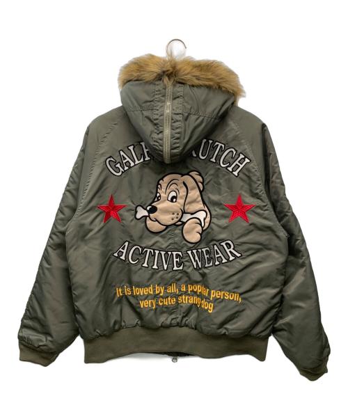 GALFY CRUTCH（GALFY CRUTCH）GALFY CRUTCH (GALFY CRUTCH) アクティブウェアジャケット オリーブ×オレンジ サイズ:L 未使用品の古着・服飾アイテム