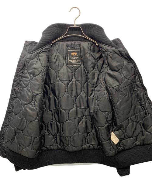 ALPHA（アルファ）ALPHA (アルファ) MA-1ジャケット ブラック サイズ:Lの古着・服飾アイテム