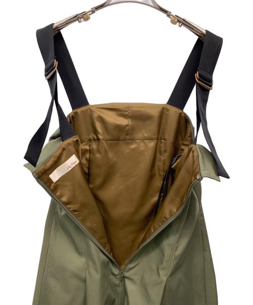 Lily Brown（リリーブラウン）Lily Brown (リリーブラウン) 配色Aラインワンピース カーキ サイズ:1の古着・服飾アイテム