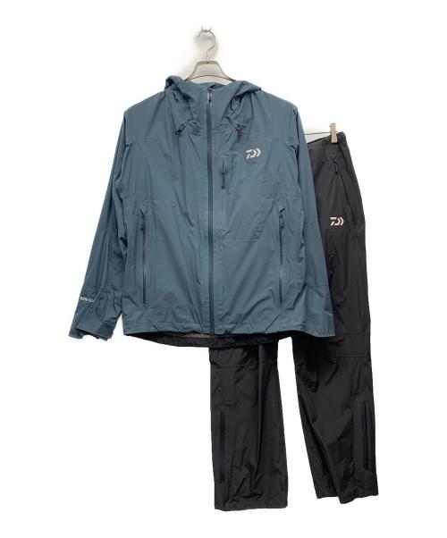 DAIWA（ダイワ）DAIWA (ダイワ) レインウェア ゴアテックス パックライト プラス レインスーツ リバーブルー サイズ:XLの古着・服飾アイテム