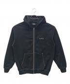 X-LARGEエクストララージ）の古着「ラインストーン オージー フーデッドスウェットシャツ」｜ブラック