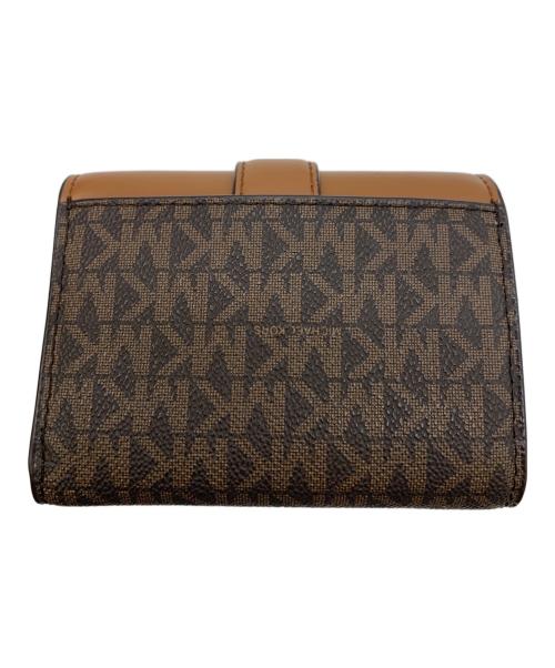 MICHAEL KORS（マイケル・コース）MICHAEL KORS (マイケルコース) 3つ折り財布 ブラウンの古着・服飾アイテム