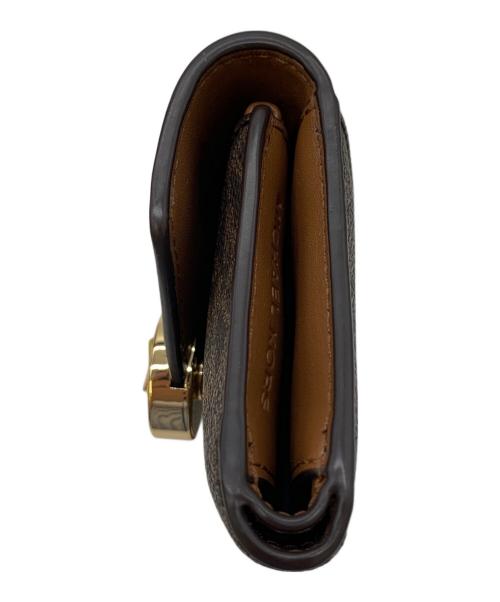 MICHAEL KORS（マイケル・コース）MICHAEL KORS (マイケルコース) 3つ折り財布 ブラウンの古着・服飾アイテム