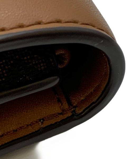 MICHAEL KORS（マイケル・コース）MICHAEL KORS (マイケルコース) 3つ折り財布 ブラウンの古着・服飾アイテム