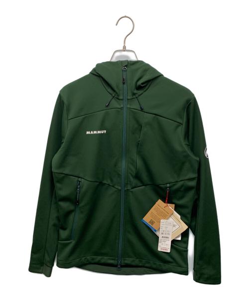 MAMMUT（マムート）MAMMUT (マムート) ソフトシェル フーデッドジャケット グリーン サイズ:S 未使用品の古着・服飾アイテム