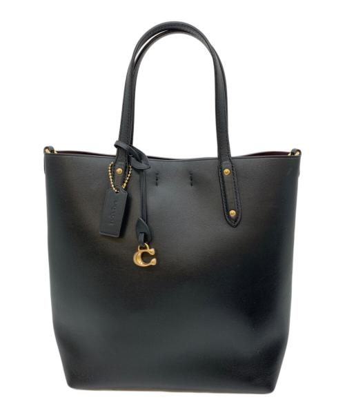 COACH（コーチ）COACH (コーチ) 2WAYバッグ ブラック×ブラウンの古着・服飾アイテム