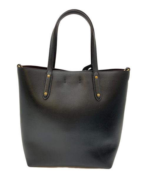 COACH（コーチ）COACH (コーチ) 2WAYバッグ ブラック×ブラウンの古着・服飾アイテム