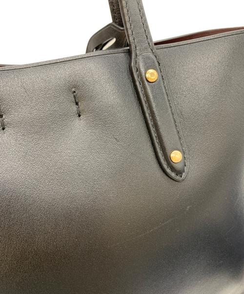 COACH（コーチ）COACH (コーチ) 2WAYバッグ ブラック×ブラウンの古着・服飾アイテム