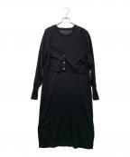ESSEN .LAUTREAMONTエッセン.ロートレアモン）の古着「ニットワンピース」｜ブラック
