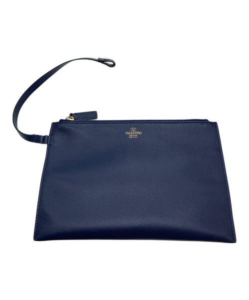 VALENTINO（ヴァレンティノ）VALENTINO (ヴァレンティノ) ショッピングバッグ ホワイト×ネイビーの古着・服飾アイテム