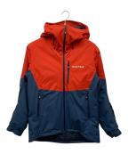 mont-bellモンベル）の古着「パウダーポップパーカー」｜ネイビー×レッド