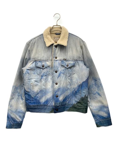 POLO RALPH LAUREN（ポロ・ラルフローレン）POLO RALPH LAUREN (ポロ・ラルフローレン) トラッカージャケット ブルー サイズ:Sの古着・服飾アイテム