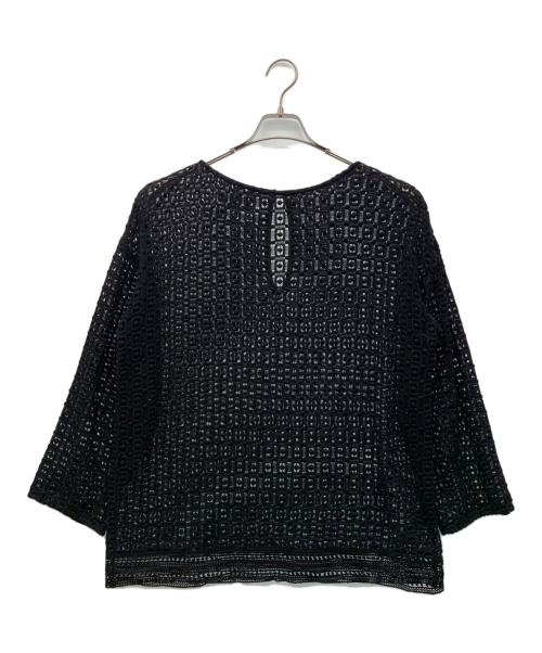ne quittez pas（ヌキテパ）ne quittez pas (ヌキテパ) クロシャレースブラウス ブラック サイズ:Freeの古着・服飾アイテム