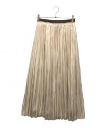 MICA&DEAL（マイカアンドディール）の古着「シャイニースカート」｜ベージュ