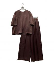 re NAVE（リ ネイヴ）の古着「スーパーワイドパンツ」｜チョコレートブラウン