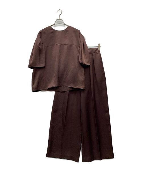 re NAVE（リ ネイヴ）re nave (リ ネイヴ) スーパーワイドパンツ チョコレートブラウン サイズ:1の古着・服飾アイテム