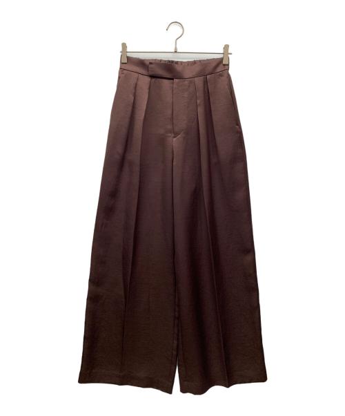 re NAVE（リ ネイヴ）re nave (リ ネイヴ) スーパーワイドパンツ チョコレートブラウン サイズ:1の古着・服飾アイテム