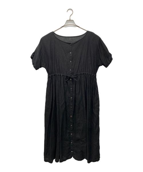 nest Robe（ネストローブ）nest Robe (ネストローブ) シャツワンピース ブラック サイズ:Freeの古着・服飾アイテム