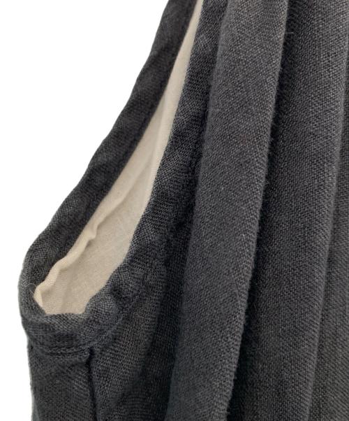 nest Robe（ネストローブ）nest Robe (ネストローブ) リネンワンピース ブラック サイズ:Freeの古着・服飾アイテム