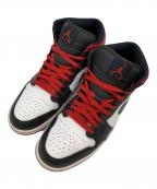 NIKEナイキ）の古着「ハイカットスニーカー」｜ホワイト×ブラック×レッド