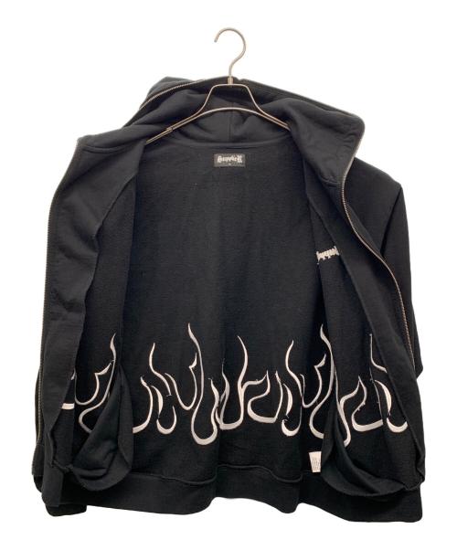 SUPPLIER（サプライヤー）SUPPLIER (サプライヤー) ジップパーカー ブラック サイズ:Mの古着・服飾アイテム
