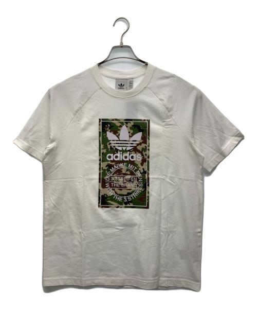 adidas Originals（アディダスオリジナル）adidas originals (アディダスオリジナル) 半袖カットソー ホワイト サイズ:XL 未使用品の古着・服飾アイテム