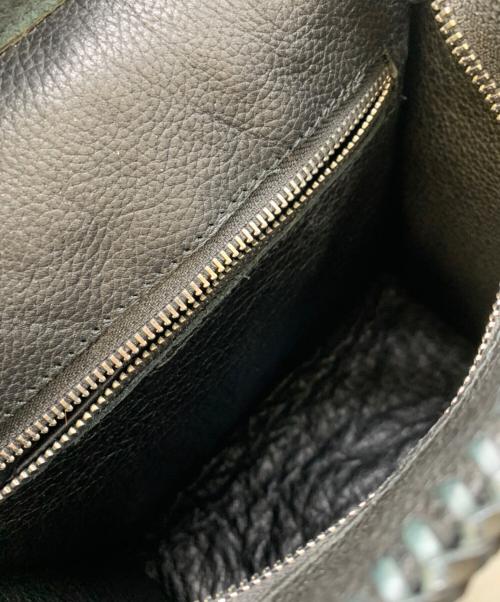 ノーブランド（ノーブランド）ノーブランド (ノーブランド) クロコダイルショルダーバッグ ブラックの古着・服飾アイテム