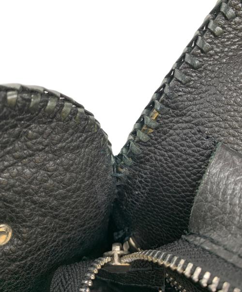ノーブランド（ノーブランド）ノーブランド (ノーブランド) クロコダイルショルダーバッグ ブラックの古着・服飾アイテム
