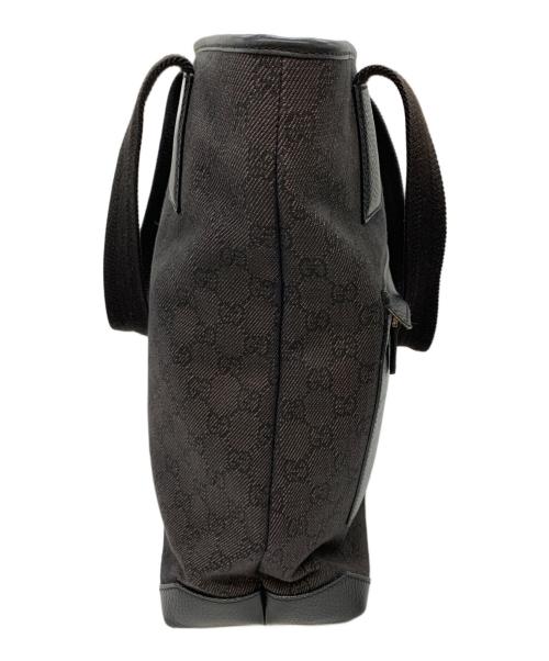 GUCCI（グッチ）GUCCI (グッチ) キャンバストートバッグ ブラックの古着・服飾アイテム
