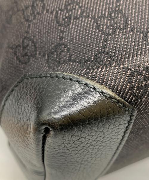 GUCCI（グッチ）GUCCI (グッチ) キャンバストートバッグ ブラックの古着・服飾アイテム