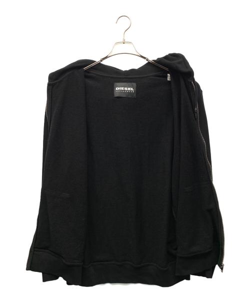 DIESEL（ディーゼル）DIESEL (ディーゼル) ジップパーカー ブラック サイズ:XXLの古着・服飾アイテム