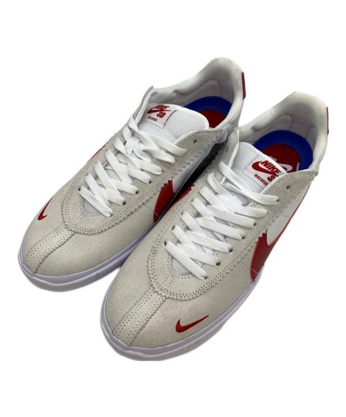 NIKE SB（ナイキエスビー）NIKE SB (ナイキエスビー) ローカットスニーカー ホワイト×レッド サイズ:28 未使用品の古着・服飾アイテム