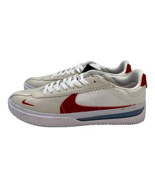 NIKE SB（ナイキエスビー）NIKE SB (ナイキエスビー) ローカットスニーカー ホワイト×レッド サイズ:28 未使用品の古着・服飾アイテム